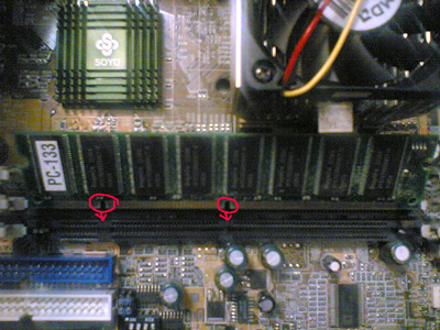 RAM aligne slot