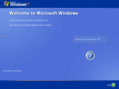 Программа установки Windows XP