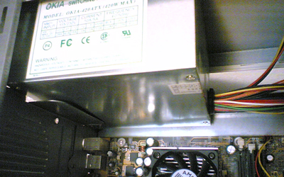 power supply in case